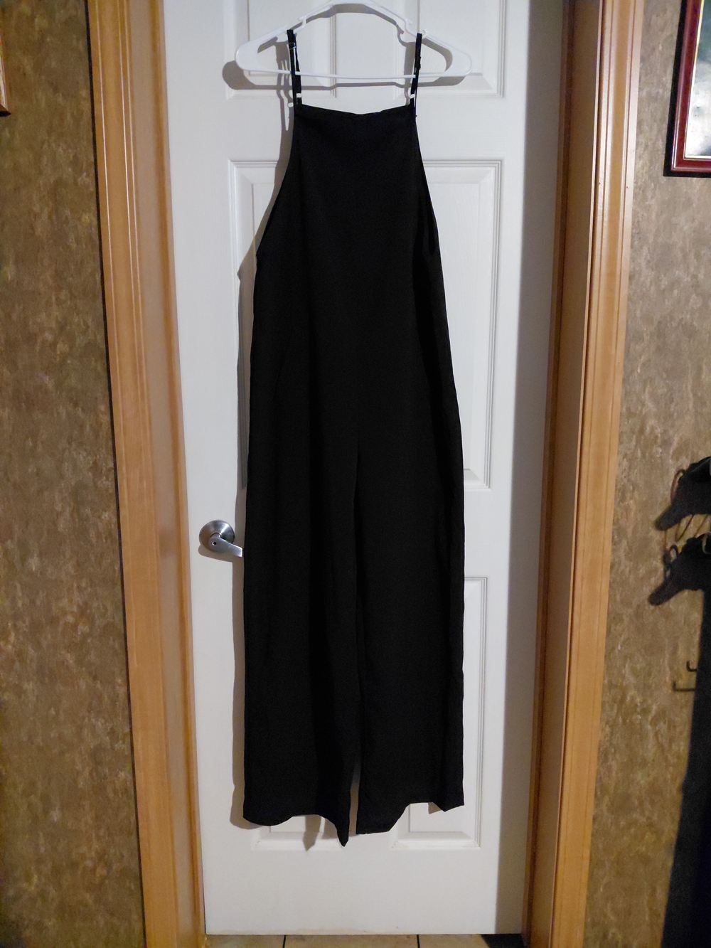 Black Halter Wide-Leg Jumpsuit